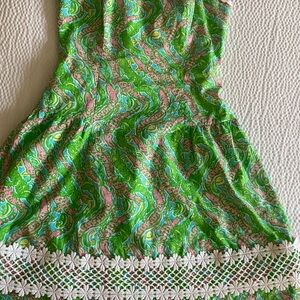 Lilly Pulitzer Green and Pink Mini Dress